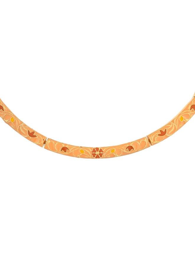 VOYLLA Enamelled Elegance Gold Plated Jewellery Set - Image 4