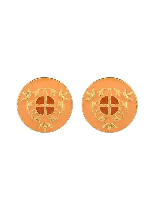 VOYLLA Enamelled Elegance Gold Plated Jewellery Set - Image 5
