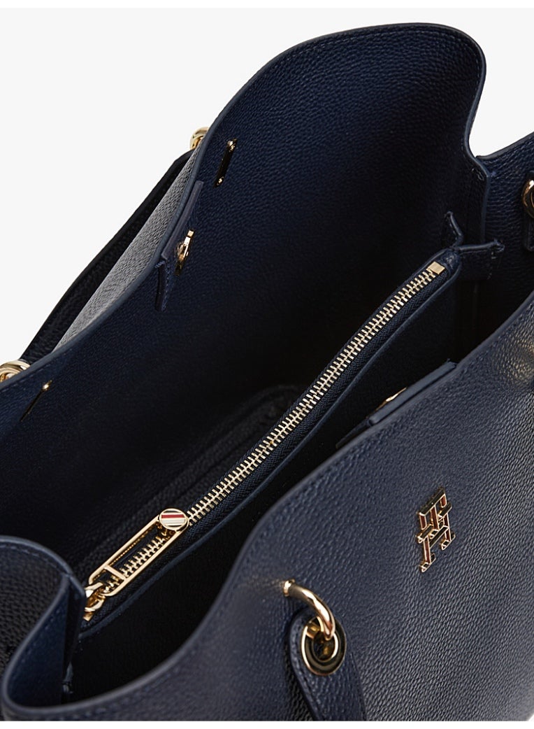 TOMMY HILFIGER TH Emblem Satchel - Image 4