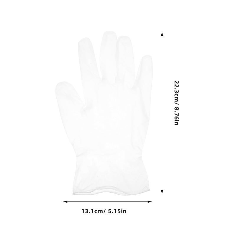 100pcs Disposable PVC Food Gloves for Cooking Baking and Cleaning Multipurpose Kitchen Prep Gloves Cleaning Gloves Size - Image 3