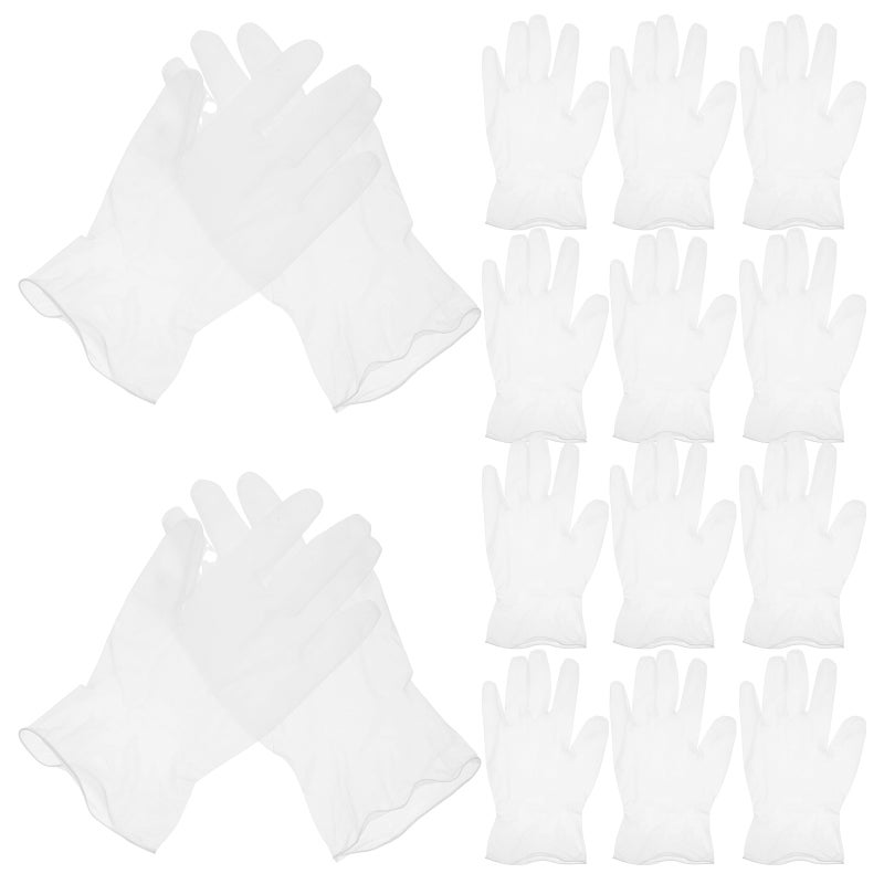 100pcs Disposable PVC Food Gloves for Cooking Baking and Cleaning Multipurpose Kitchen Prep Gloves Cleaning Gloves Size - Image 1