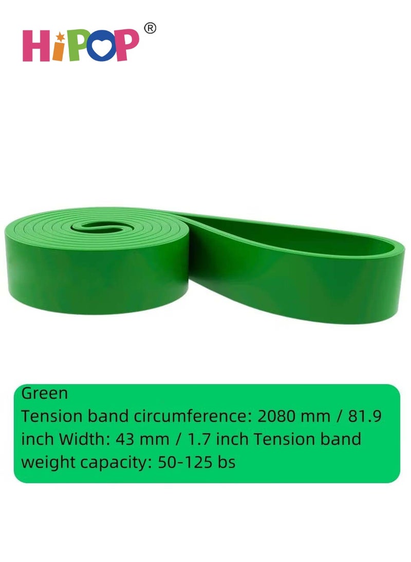 HIPOP 50-125 Lbs Resistance Band,Pull Up Assistance Band for Legs,Working Out,Muscle Training,Yoga,Shape Body,Men Women (Green) - Image 2