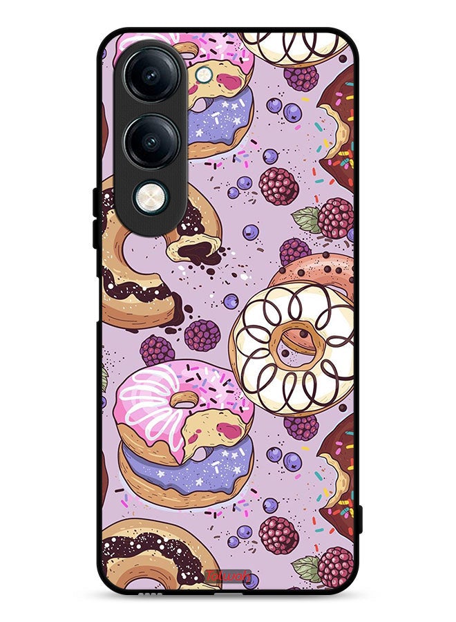 Tolwak vivo Y04 Protective Case Cover Donuts Art - Image 1