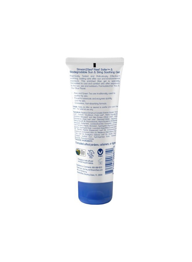 STREAM 2 SEA Stream2Sea Sun & Sting Aloe Soothing Gel for Face & Body, Organic Aloe Vera Gel for Sunburn Relief, Travel Size Aloe Vera Gel for Skin, Natural After Sun Care, Pure Aloe After Sun Gel, 2.5 Fl oz - Image 2