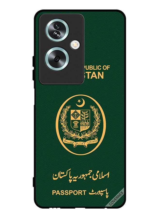 Covernex Protective Case Cover For Oppo A79 Pakistan Passport Pattern - Image 1