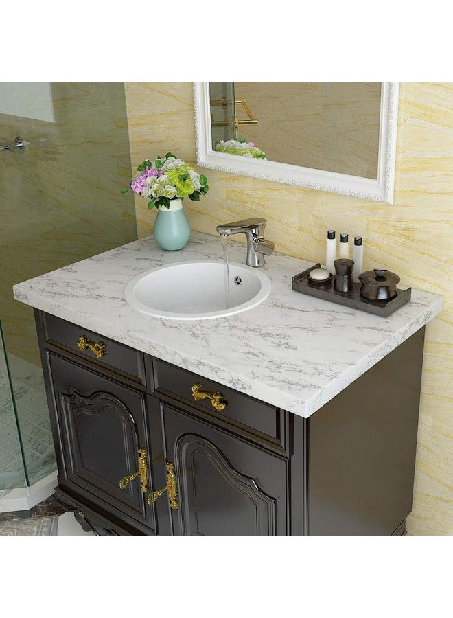 SUNBIRD Wood Grain Wallpaper Peel and Stick Marble Contact Paper for Countertops Waterproof Decorative Self Adhesive Film for Furniture (24 X 100 Inch, Matte White Marble) - Image 4