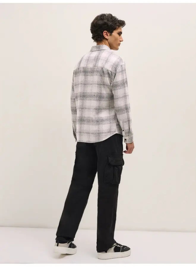 THE BEAR HOUSE Shacket for Men | Long Sleeve, Casual Button-Down | Soft, Breathable Fabric for Work, Everyday, & All-Season Wear in Stylish Design - Image 3