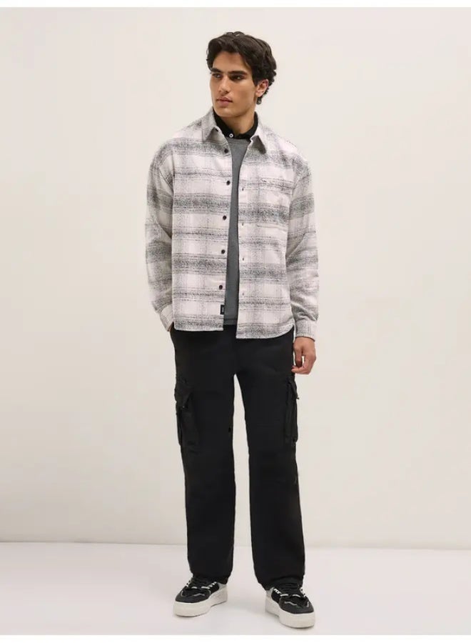 THE BEAR HOUSE Shacket for Men | Long Sleeve, Casual Button-Down | Soft, Breathable Fabric for Work, Everyday, & All-Season Wear in Stylish Design - Image 5