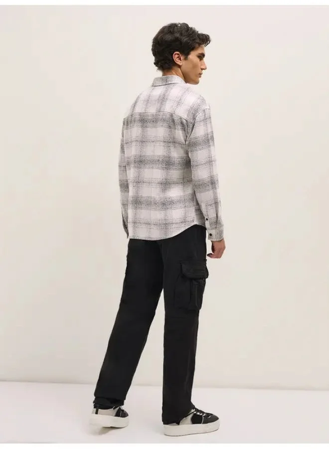 THE BEAR HOUSE  Shacket for Men | Long Sleeve, Casual Button-Down | Soft, Breathable Fabric for Work, Everyday, & All-Season Wear in Stylish Design for Men | Best Price UAE