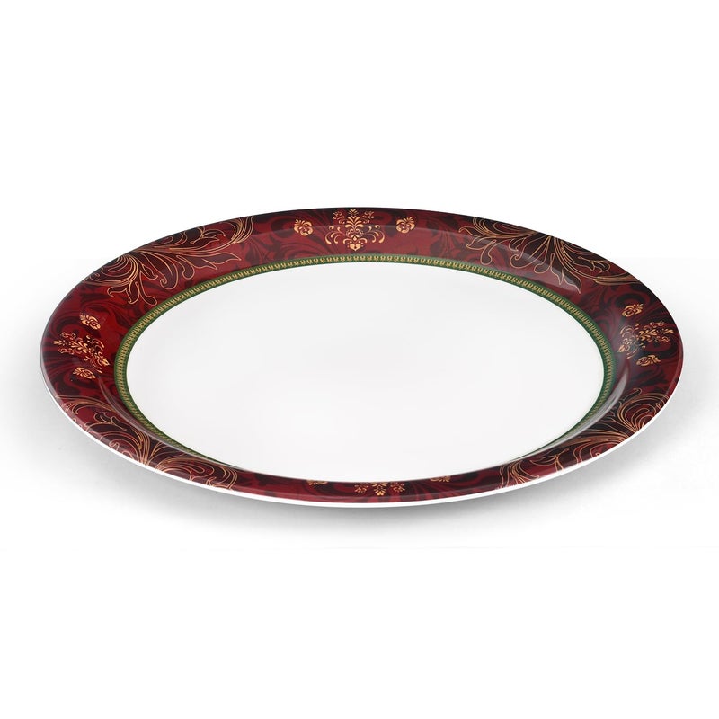 Superware طقم أطباق بوفيه سوبر وير من الميلامين النقي الزخرفي 125 6 قطع خالية من البقع بتشطيب لامع - Image 3