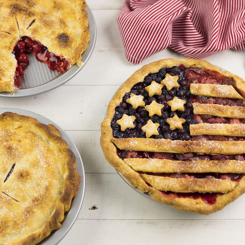 USA Pan Bakeware Aluminized Steel Commercial Pie Pan, Set of 2, Silver - Image 4