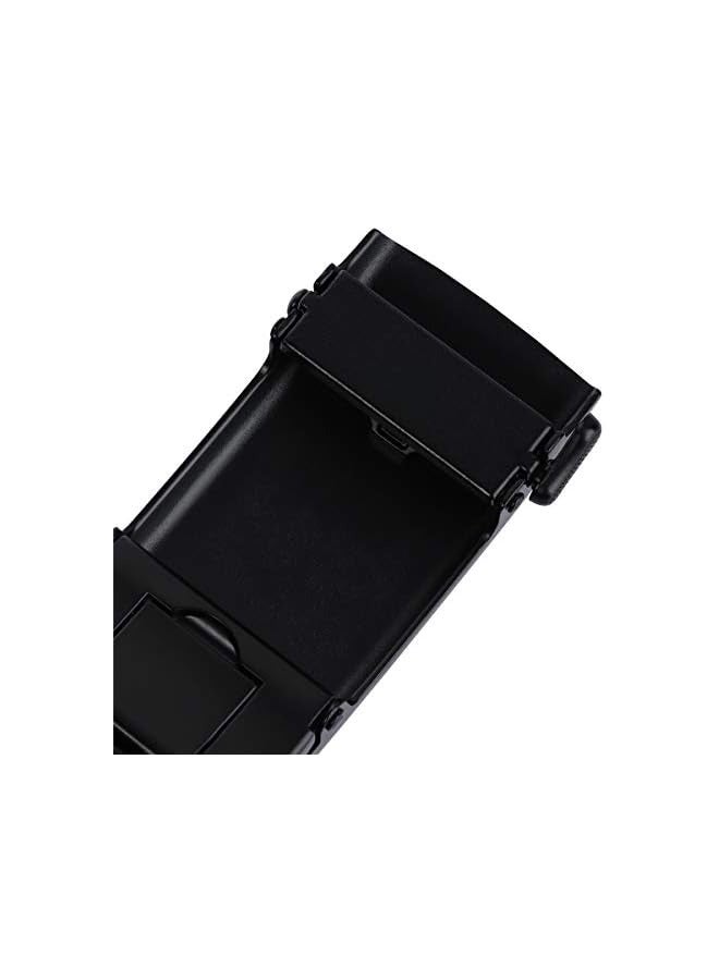 بروماس حزام رجالي من الجلد، حزام أنيق من الجلد مع إبزيم تلقائي مرفق في صندوق هدايا أنيق يمكن تقليمه (أسود) - Image 4