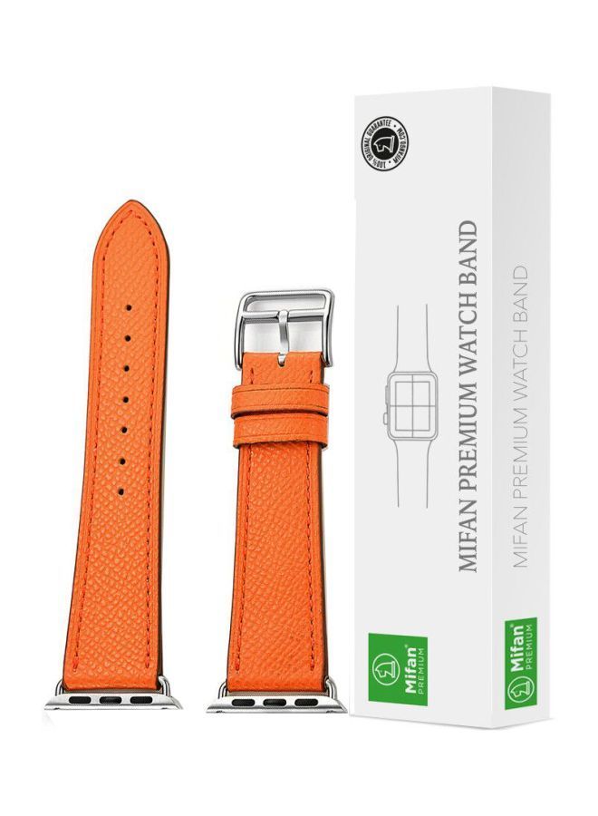 NIBEMINENT Replacement Band For Apple Watch Series 1/2/3/4 40/38 mm Orange - Image 1
