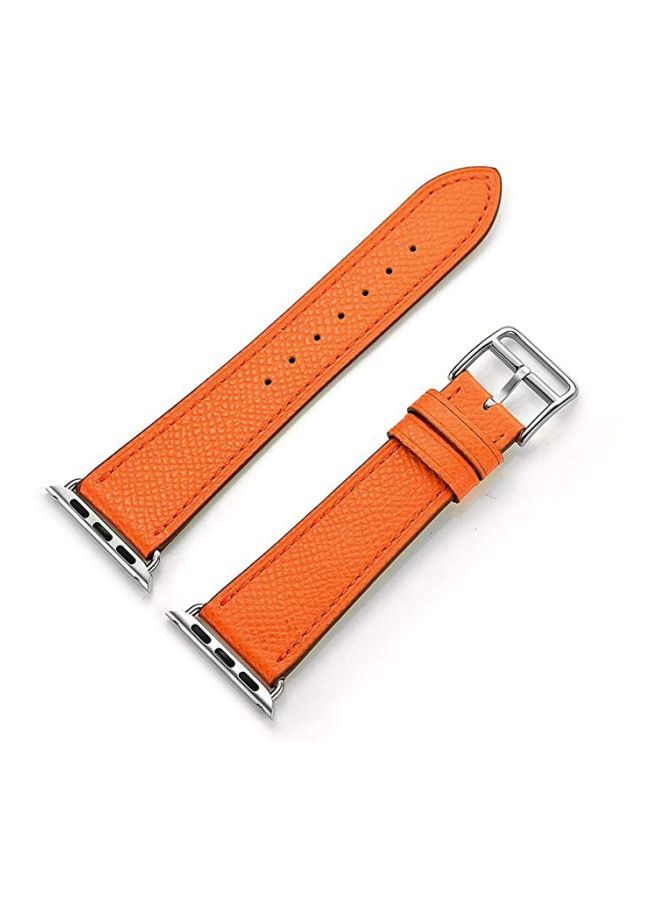 NIBEMINENT Replacement Band For Apple Watch Series 1/2/3/4 40/38 mm Orange - Image 4