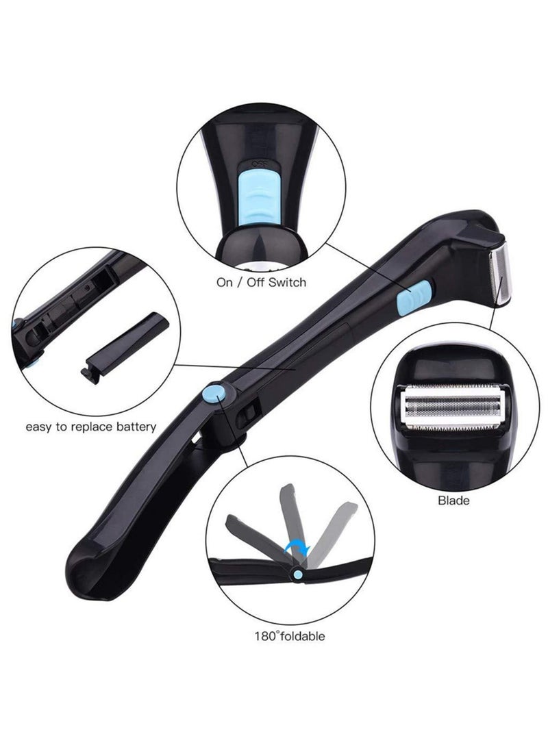 KASTWAVE Electric Back Shaver Perfect for Wet or Dry Shave Effortlessly Groom Your Body Wireless Foldable for Men and Women - Image 5