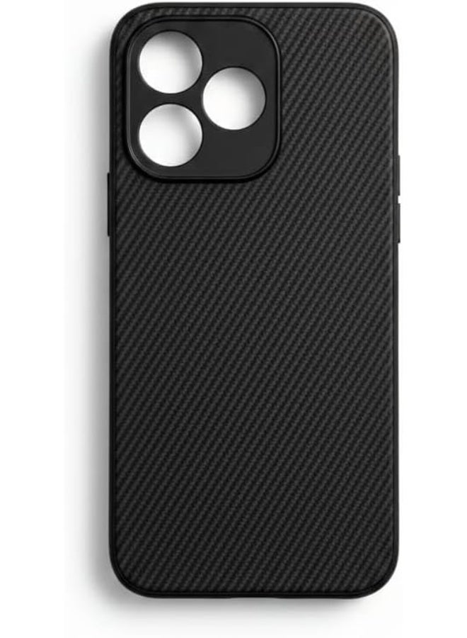 Cover For Honor 400 Lite Carbon Fiber Brushed Texture TPU - Black