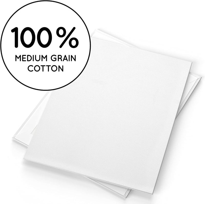 Al FAKHAMA 50 x 50 CM White Blank Canvas Board - 100% Natural Cotton, Acid Free, Triple Primed Gesso - Image 5
