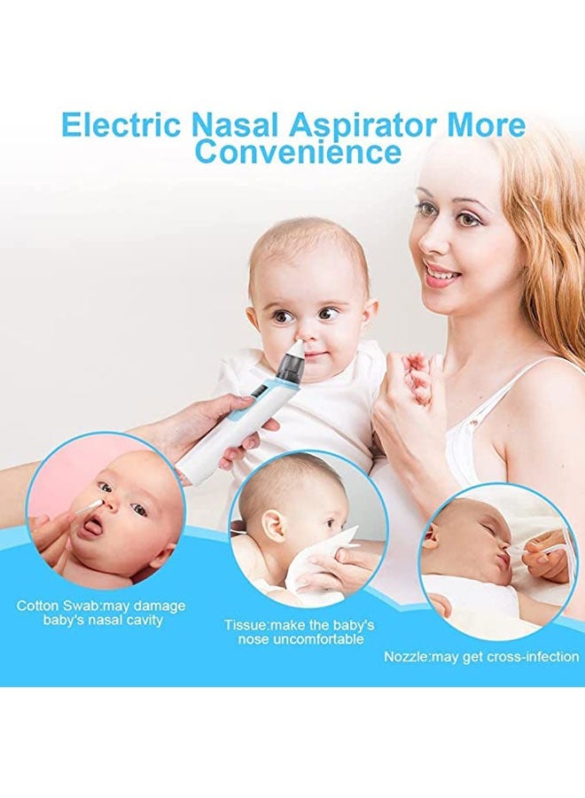 Baby Nasal Aspirator, Nose Sucker for Baby, Electric Baby Nose Cleaner with 2 Sizes Silicone Tips and 6 Level Adjustment for Newborn Toddlers  Kids  - Image 5