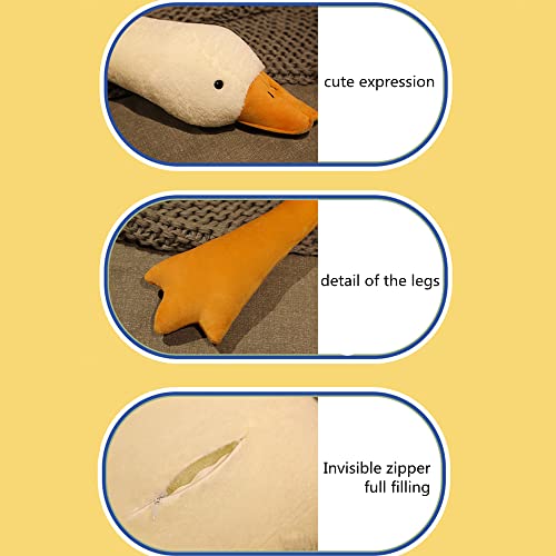 FANGYU Goose Stuffed Animal Pillow Toy, Cute Giant White Goose Stuffed Animal Duck Plush,Swan White,It's a for Everyone. - Image 3