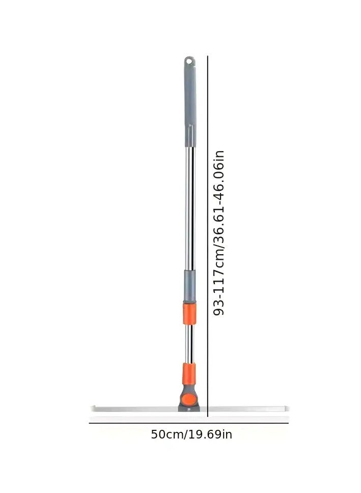 Premium Floor Squeegee for Ceramic Tiles – 50cm Wide Blade with Adjustable Handle – Orange - Image 5