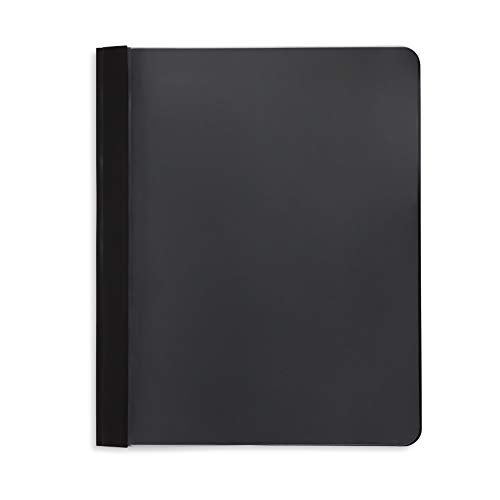 Blue Summit Supplies 25 Black Plastic Report Covers with Prongs, Black 3 Prong Clear Front Report Cover for Presentation, Document, and School Use, 0.42mm PP Plastic, Bulk 25 Pack - Image 4