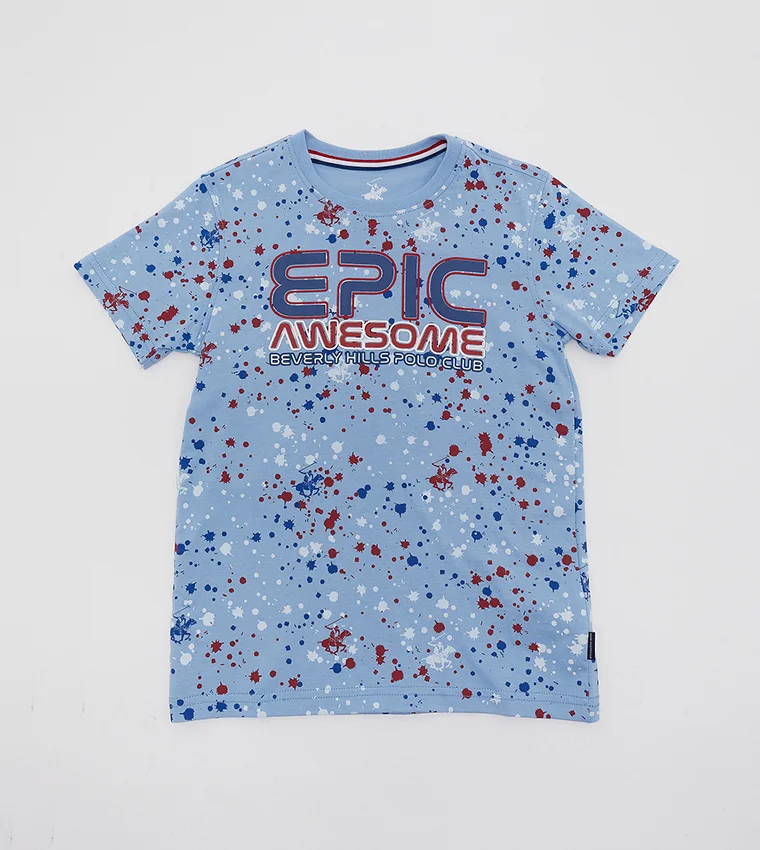 BEVERLY HILLS POLO CLUB Beverly Hills Polo Club Printed Short Sleeves T-Shirt