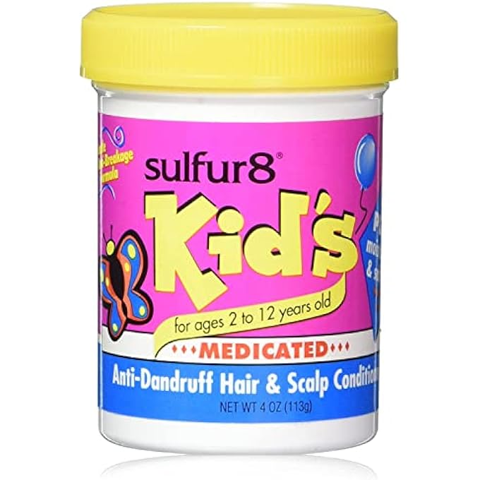 Sulfur 8 KID'S MEDICATED ANTI-DANDRUFF HAIR AND SCALP CONDITIONER, 4 OUNCE - Image 1