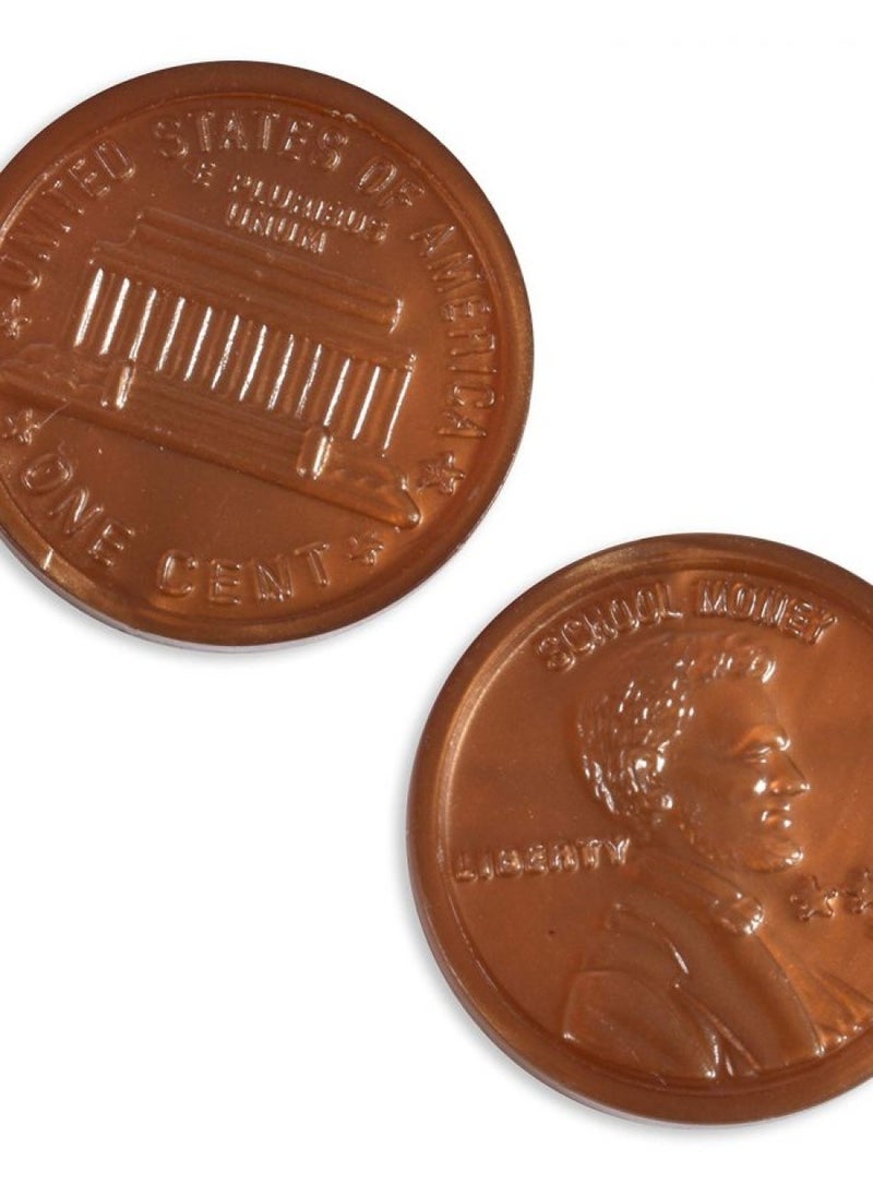 Learning Advantage LEARNING ADVANTAGE Play Coin Set - 94 Plastic Coins - Pretend Money Designed Like Real Currency - Count Change With Toy Money  - Image 3