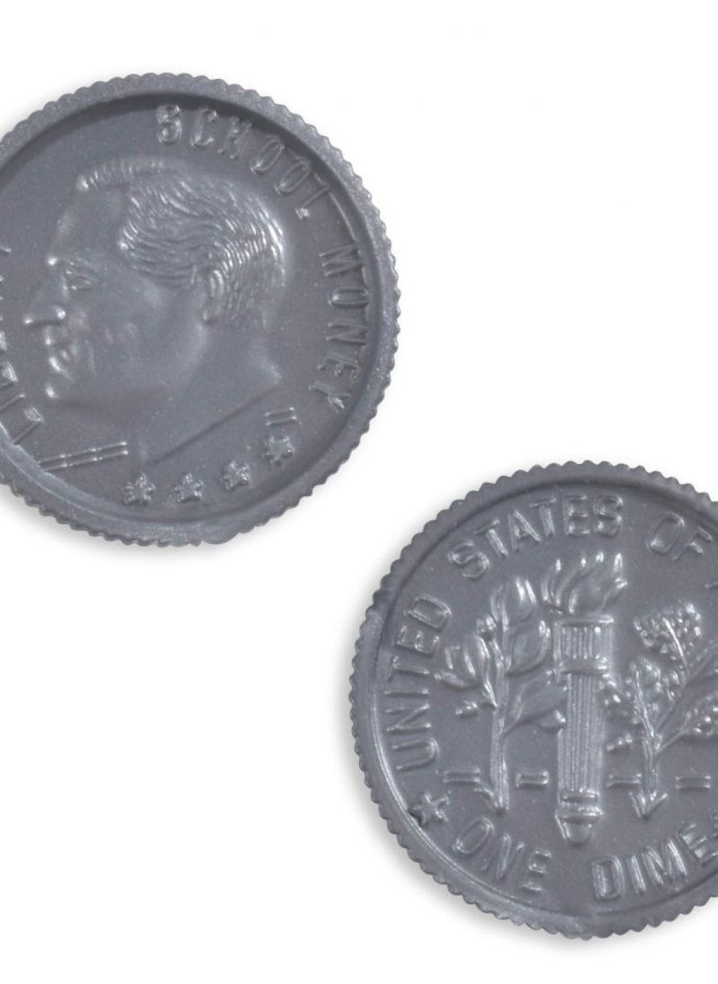Learning Advantage LEARNING ADVANTAGE Play Coin Set - 94 Plastic Coins - Pretend Money Designed Like Real Currency - Count Change With Toy Money  - Image 5