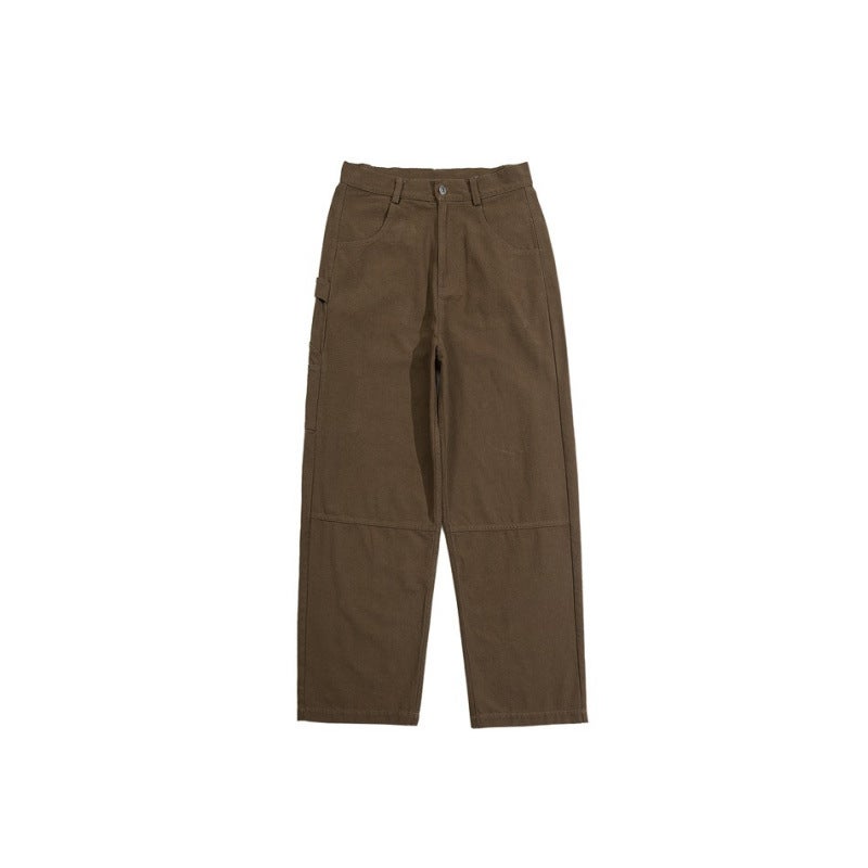 Magmans American Retro Lumber Pants Men'S And Women'S Overalls Trendy Brand Wide-Leg Loose Straight Casual Pants K7326 - Image 1