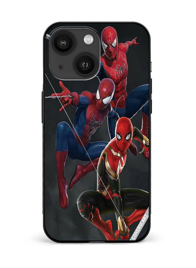 COVERSCART Protective Case Cover For Apple iPhone 13 Spiderman Design Multicolour