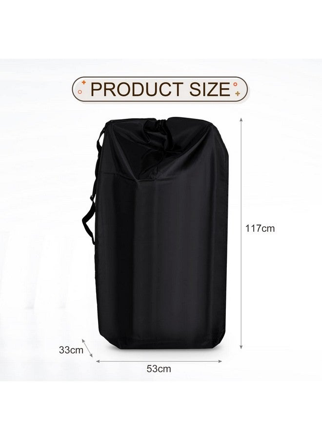 LIHAO Stroller Travel Bag, Gate Check Bag for Car Seat, Waterproof Travel Carry Bag, 600D Oxford, Black - Image 1