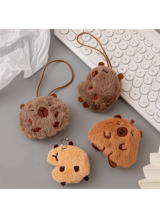 Catch Doll Machine Doll Stall Plush Pendant Wedding Gift Wedding Throw Doll Exchange Doll Outlet-Specifications:Love Necklace Bean Bear-Color:[bead Chain] Will Squeak - Image 2