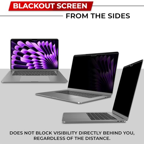 SightPro Magnetic Privacy Screen for MacBook Air 13 & 13.6 Inch (2022-2025, M2, M3, M4) Removable Laptop Privacy Filter Shield and Protector - Image 4