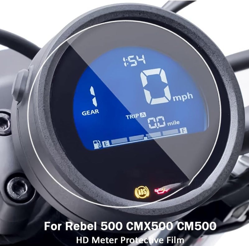 Yurefax Motorcycle Dashboard Screen Protector for Rebel 500 CM500 CMX500 - Image 2