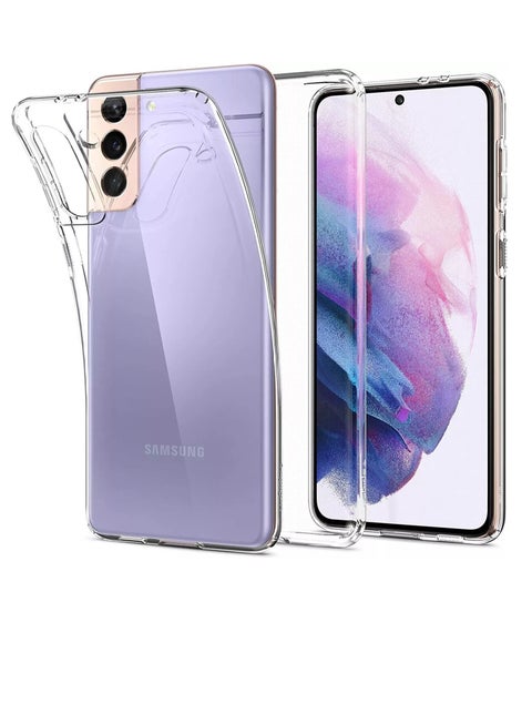 Silicone Back Cover for Samsung Galaxy S21 Plus (Clear)