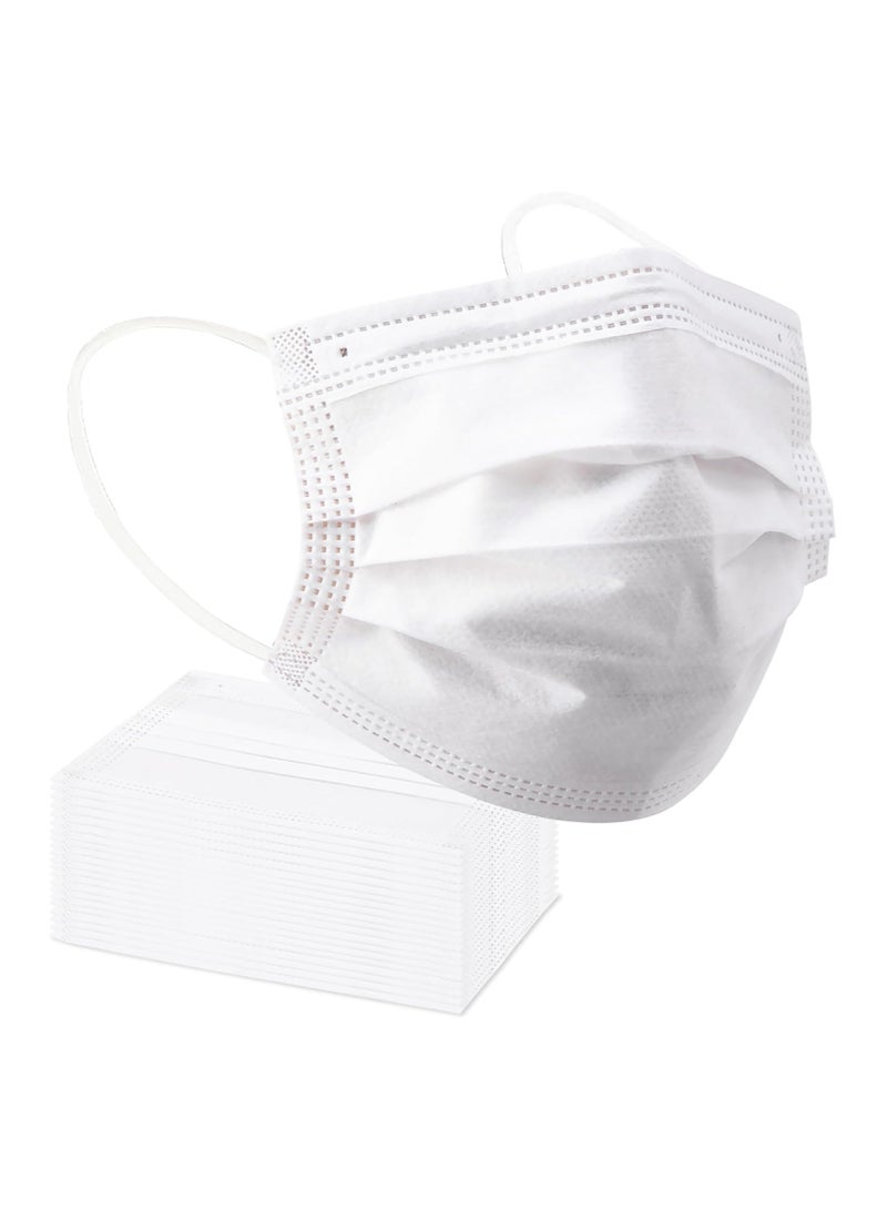 هو 50 قطعة من أقنعة الوجه للاستخدام مرة واحدة مغلفة بشكل فردي، قابلة للتنفس ومريحة، أقنعة أذن واقية من طبقتين، مضادة للجسيمات والغبار مناسبة للاستخدام اليومي - Image 1