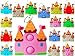 PSDFH 20 Packs Bulk Mini Dreamy Castle Princess fidgets Toys for Kids Children Classroom Students Gifts Prize from TeacherBirthday Party Bubble Favors Castle - Image 2