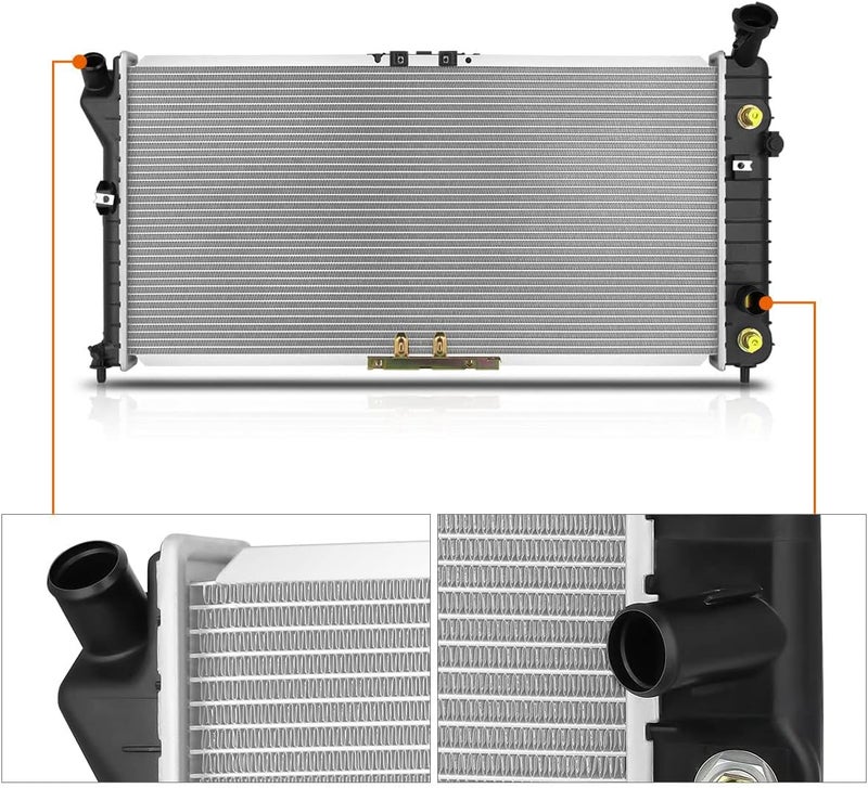 PM Performotor Factory Style Aluminum Core Radiator Compatible with 96-01 Chevy Lumina/Monte Carlo DPI-2251 - Image 3
