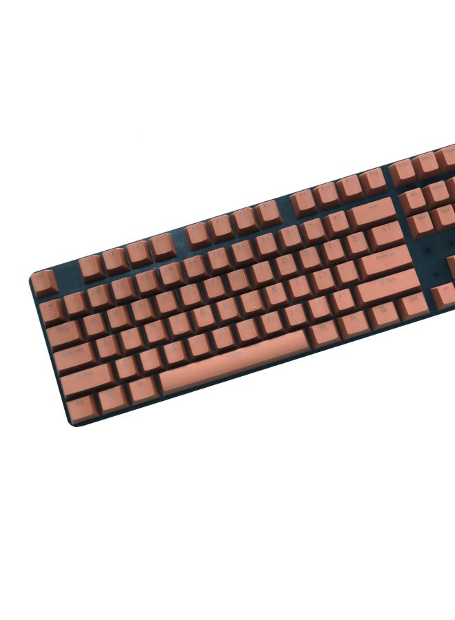 Double Color Mechanical Keyboard Cap Pbt Transparent 61 Key 87-104 Key Multicolor Block Outfit For Gaming Keyboards-Color:Purple Powder-PBT Is Not A Keyboard But A Keycap.  - Image 5