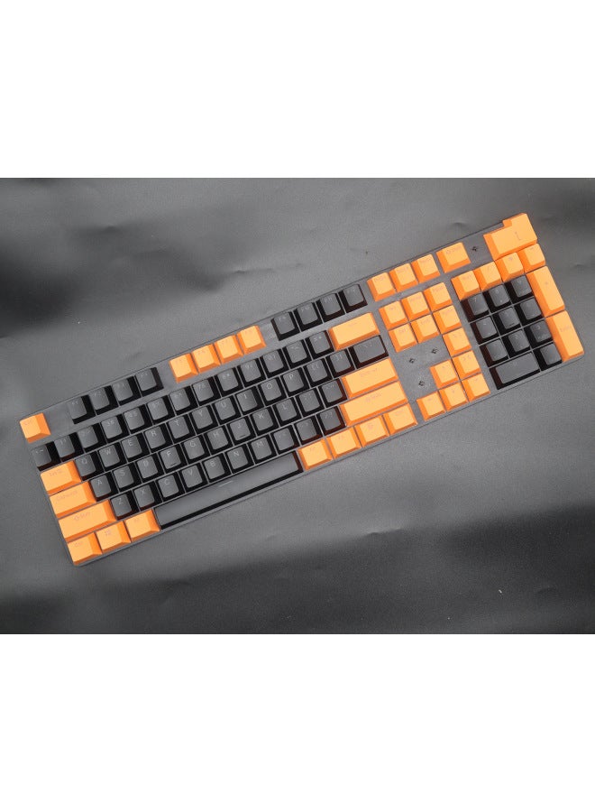Double Color Mechanical Keyboard Cap Pbt Transparent 61 Key 87-104 Key Multicolor Block Outfit For Gaming Keyboards-Color:Purple Powder-PBT Is Not A Keyboard But A Keycap.  - Image 3