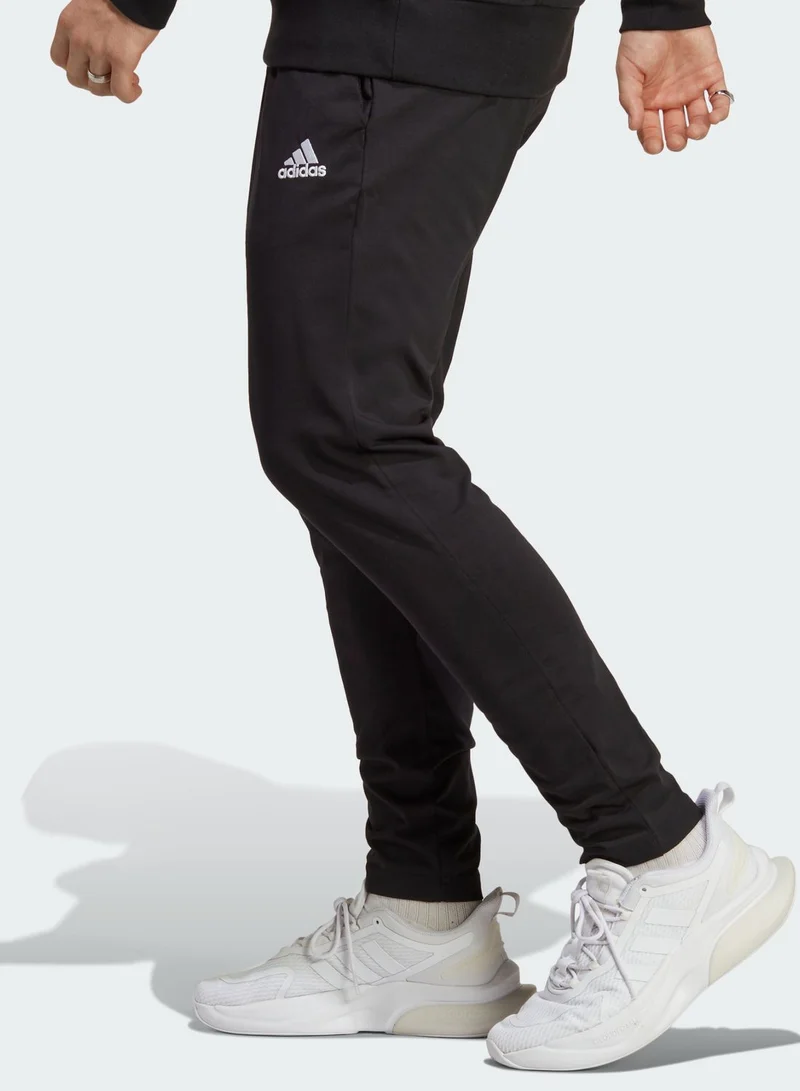 Adidas Small Logo Single Jersey Tapered Open Pants