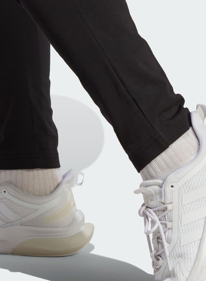 Adidas Small Logo Single Jersey Tapered Open Pants - Image 5