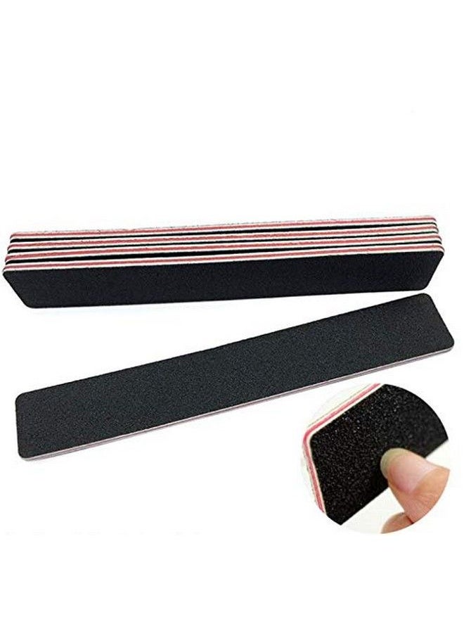 10Pcs Black 60/60 Grit Rectangle Professional Washable Duplex Scrub Waterproof Double Sided Nail Files Block Emery Board Cosmetic Manicure Pedicure Nail Art Care Sanding Buffer Buffing Tools Supply - pzsku/Z526C4132B79456C634E9Z/45/_/1688972737/46ae3e9f-818d-445e-8979-70607eb8a066