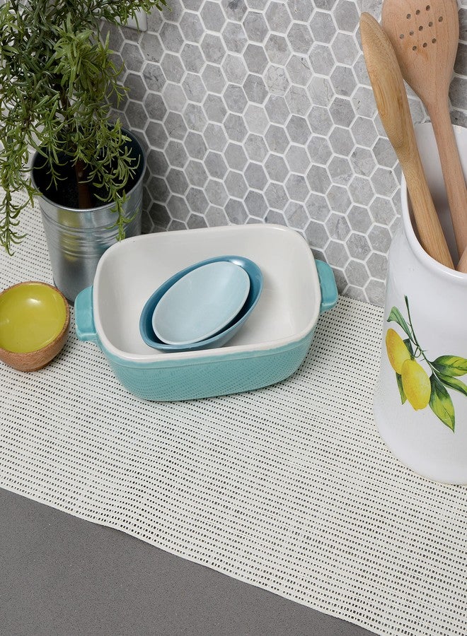 Con-Tact Brand Natural Weave Shelf Liner, Non-Adhesive and Skid-Resistant Contact Drawer Liner, 12" x 4', Lattice White, 6 Rolls - Image 5