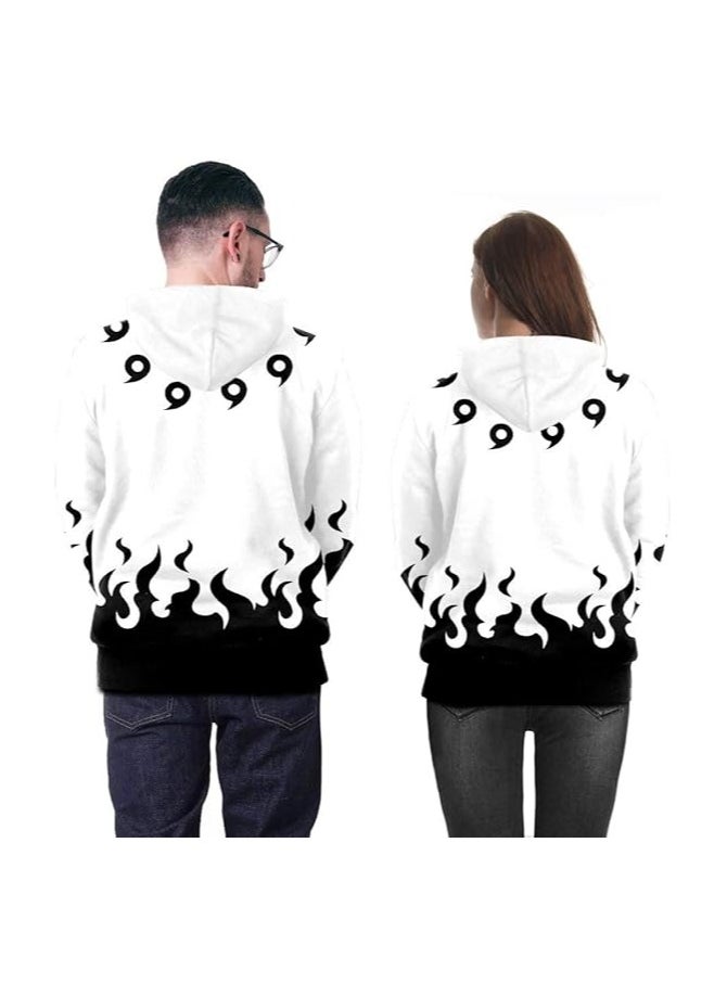 HALAMODO - Unisex Hoodies Long-Sleeved Printed Tops Casual Sweatshirts Soft Sportswear Fashion Youth Pullovers with Drawstrings and Large Pockets for Daily Wear - Image 1