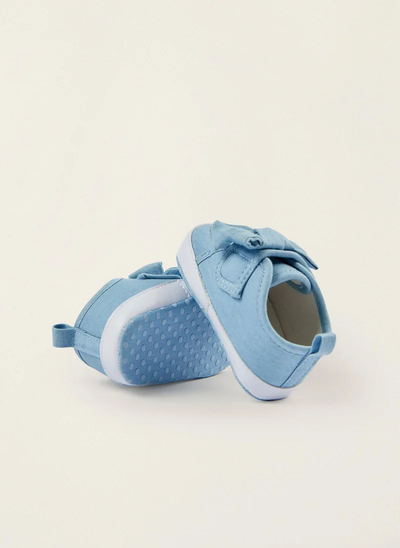 زيبي Zippy Fabric Trainers With Bow For Newborn
