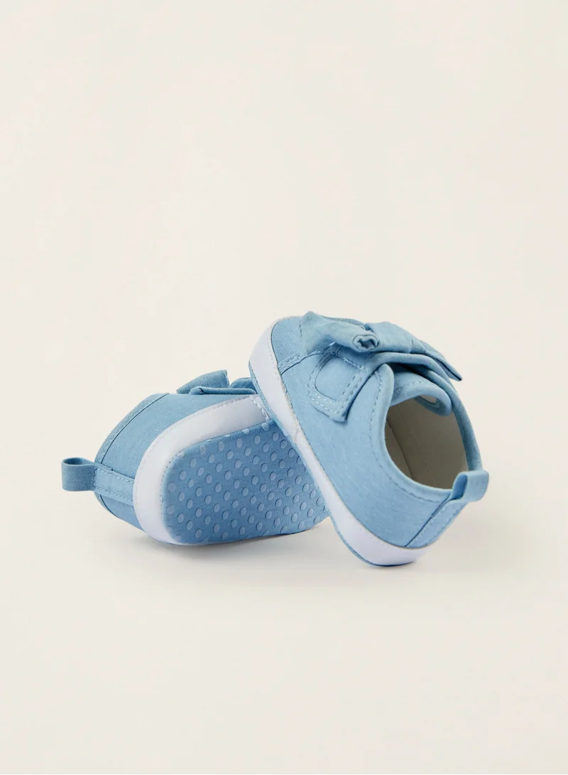 زيبي Zippy Fabric Trainers With Bow For Newborn