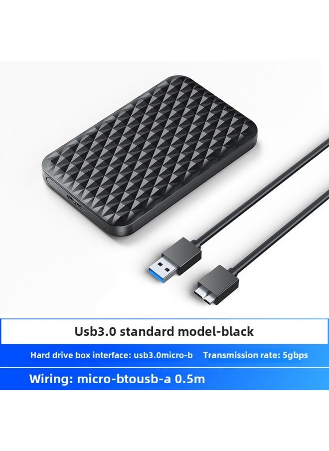 ماركة غير محددة ORICO ORICO صندوق القرص الصلب المحمول 2.5 بوصة USB Notebook ميكانيكي Sata الحالة الصلبة الخارجية Ssd القرص الصلب اللون: [USB3.0] أسود - 5 جيجابت في الثانية  - Image 1
