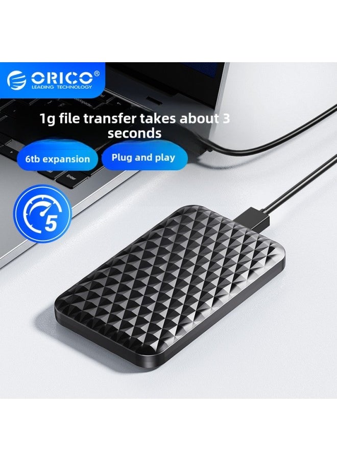 ماركة غير محددة ORICO ORICO صندوق القرص الصلب المحمول 2.5 بوصة USB Notebook ميكانيكي Sata الحالة الصلبة الخارجية Ssd القرص الصلب اللون: [USB3.0] أسود - 5 جيجابت في الثانية  - Image 2